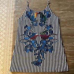 FARM RIO embroidered mini dress